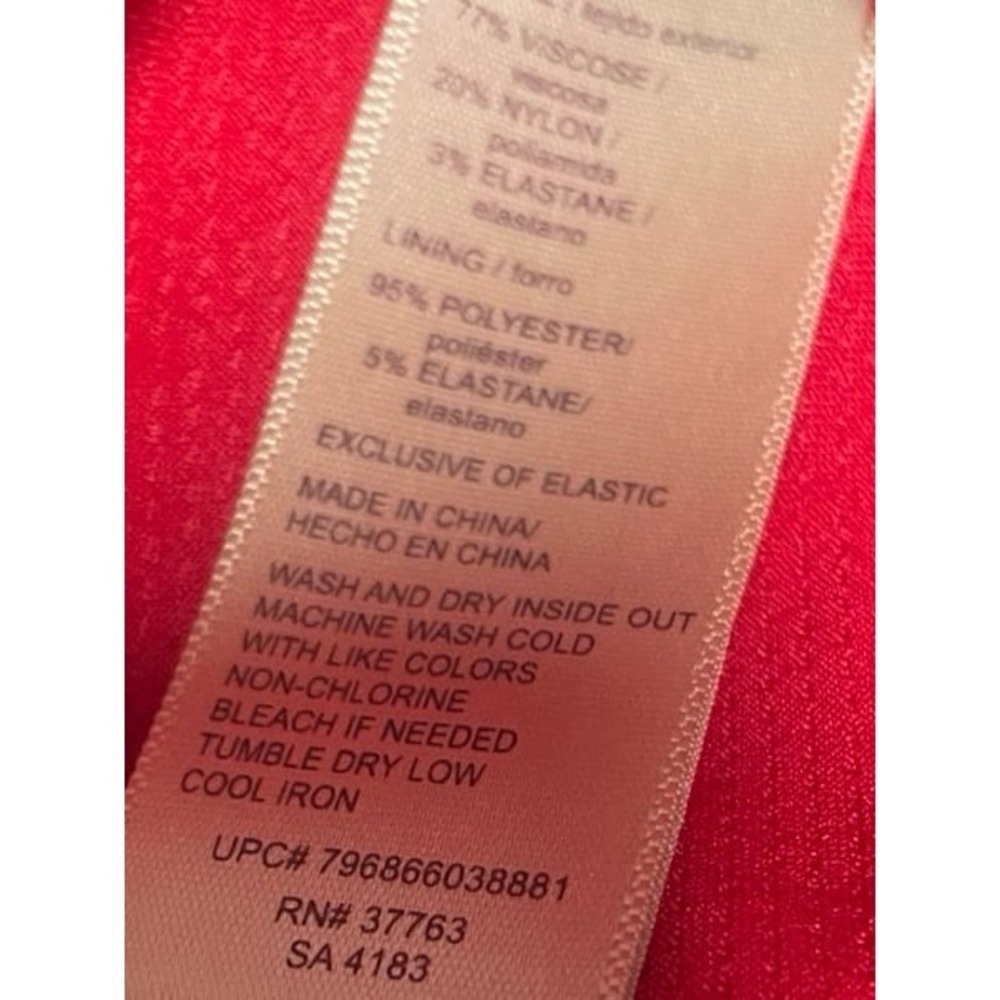 Rafaella Elegant Red Button-Detail Skort‎ Women's Small - Picture 10 of 11